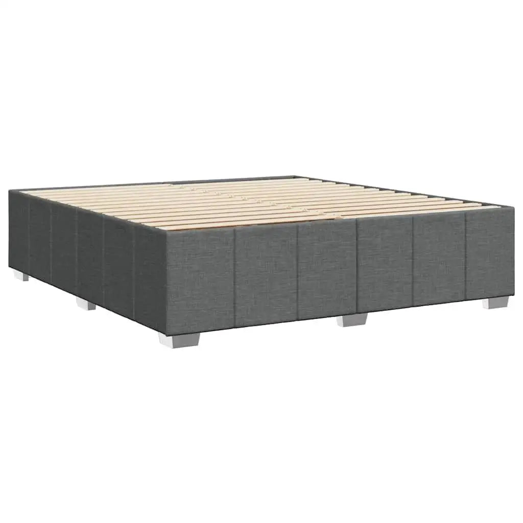 Dark Grey Super King Fabric Bed Frame - No Mattress Included
