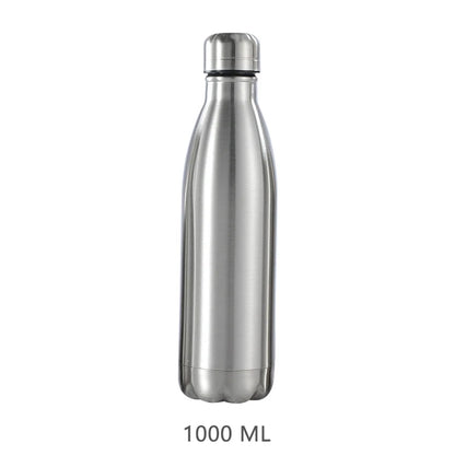 Stainless Steel Water Bottle 1 Liter Free Shipping Items, Drink Bottle for Sport Travel Cups, 500 750 1000Ml Water Bottles