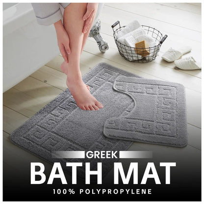 2 Piece Set Rectangle/U-Shaped Bath Mat