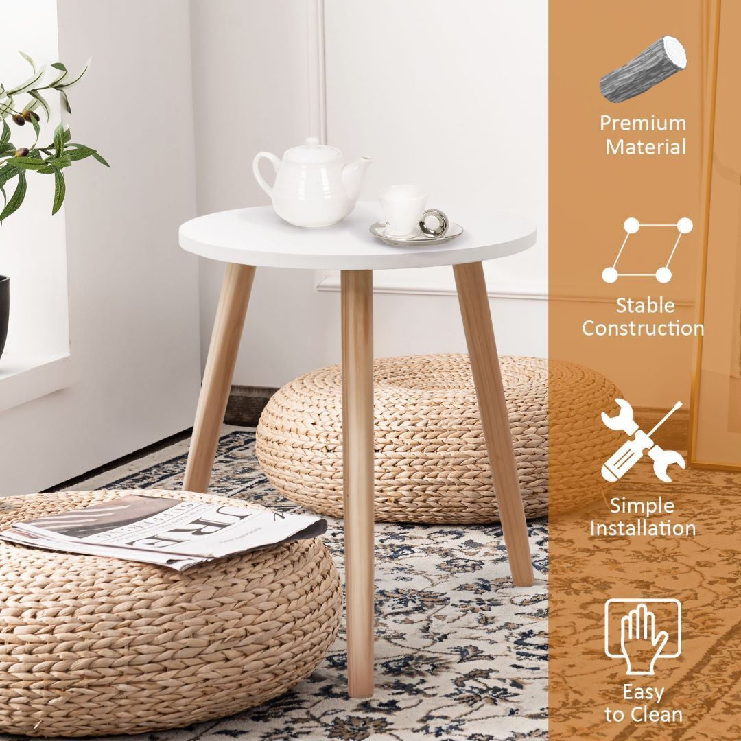 Round Coffee End Table Sofa Side Table Modern Tea Table Furniture Living Room