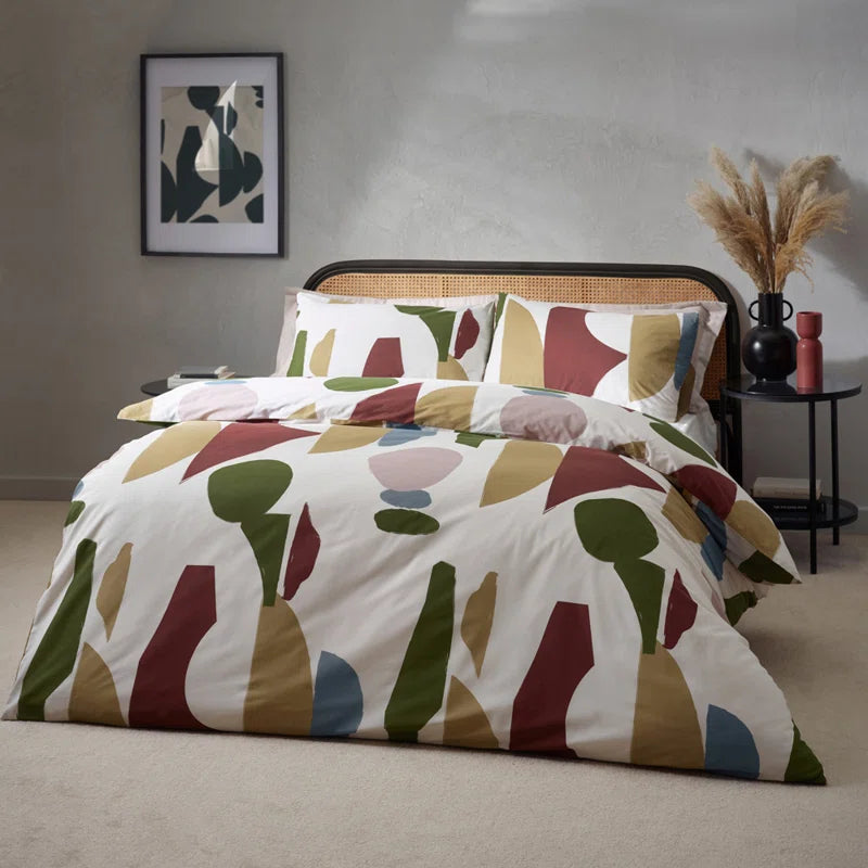 Areonia Cotton Blend Duvet Cover Set with Pillowcases