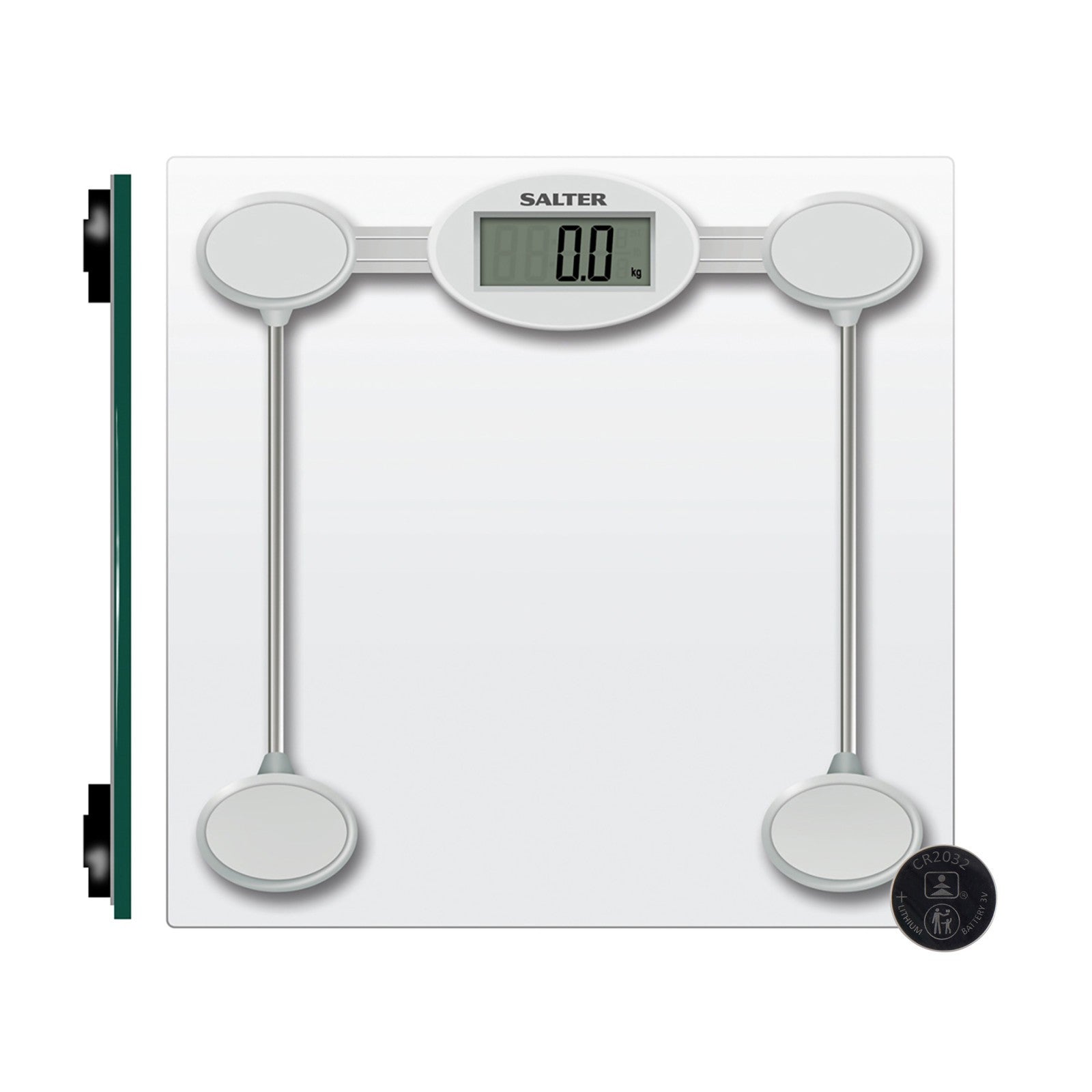 Salter Electronic Bathroom Weighing Scale Glass Digital 180KG Includes Batteries