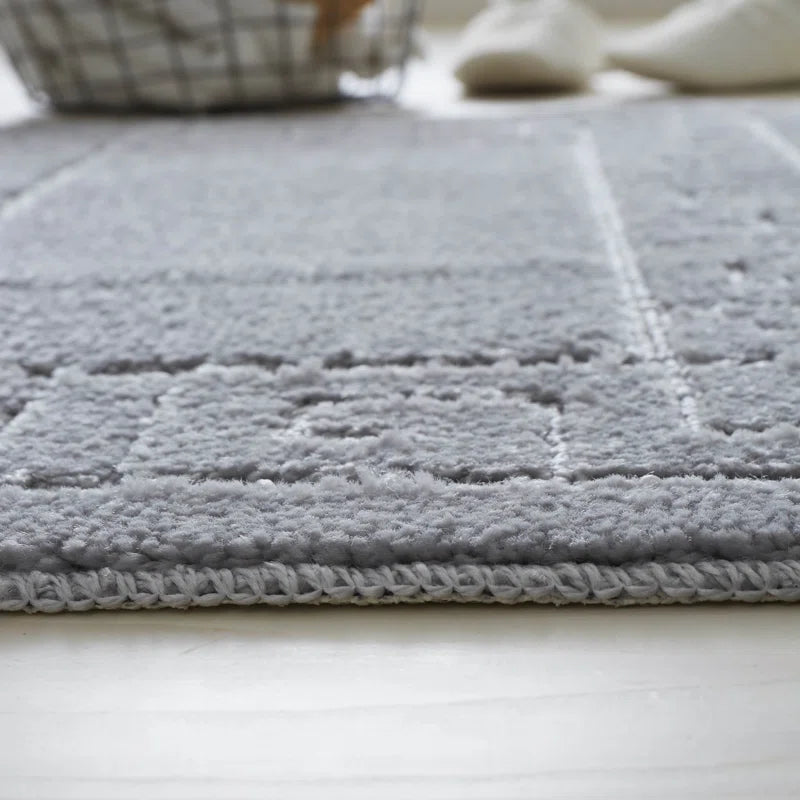 2 Piece Set Rectangle/U-Shaped Bath Mat