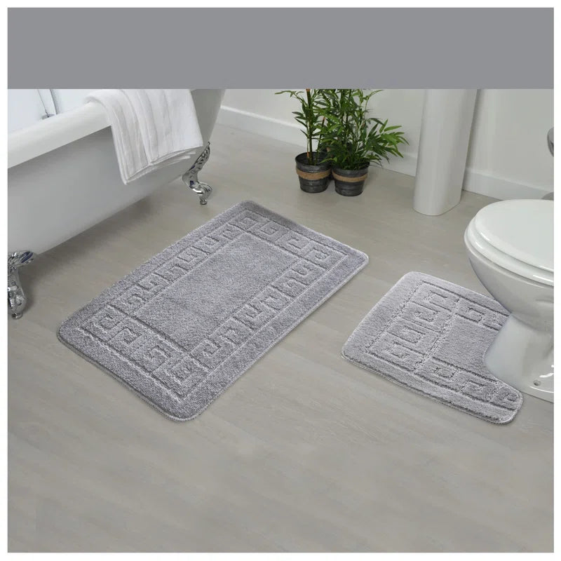 2 Piece Set Rectangle/U-Shaped Bath Mat