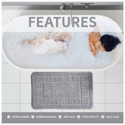 2 Piece Set Rectangle/U-Shaped Bath Mat