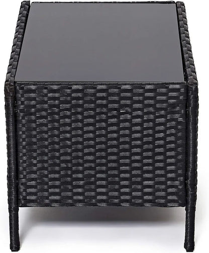 Beeley Polyethylene (PE) Wicker 4 - Person Seating Group with Cushions