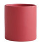 Nordic Industrial Style Colorful Ceramic Flowerpot Succulent Planter Green Plants Cylindrical Shape Flower Pot with Hole Tray