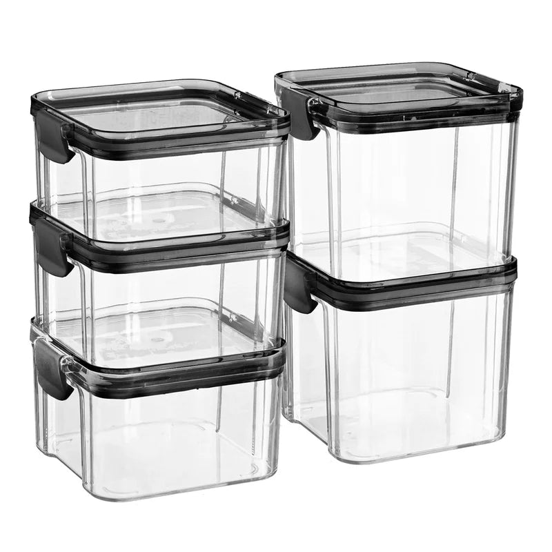 Food Storage Container - Pack of 5 - (2 Sizes)