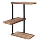 Corner Shelf Wall Mounted 3 Tier Rustic Wood Wall Shelving Units for Kitchen Living Room Bathroom