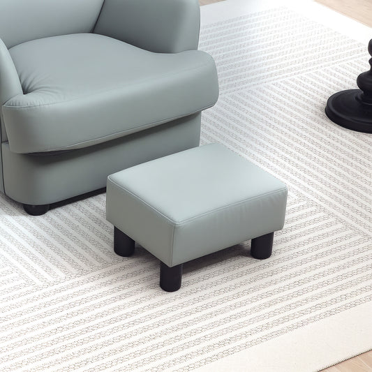 Footstool Small Footrest Upholstery with Plastic Legs
