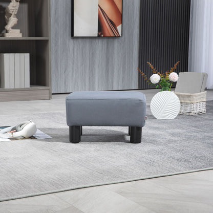 Footstool Small Footrest Upholstery with Plastic Legs