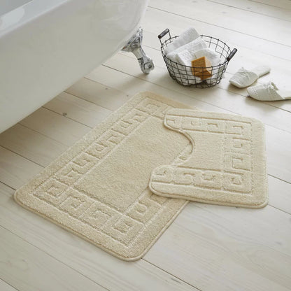 2 Piece Set Rectangle/U-Shaped Bath Mat