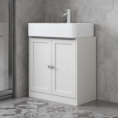 3Pc Bathroom Wood Unit under Sink Cabinet Mirror Cupboard Toilet Paper Dispenser