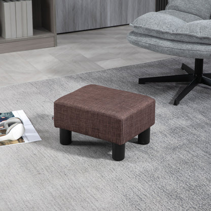Footstool Small Footrest Upholstery with Plastic Legs