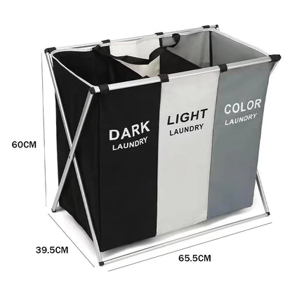 [UK Stock] Foldable Dirty Laundry Basket Home Large Dirty Clothes Laundry Hamper Storage Bag Clothes Storage Laundry Sorter Bin